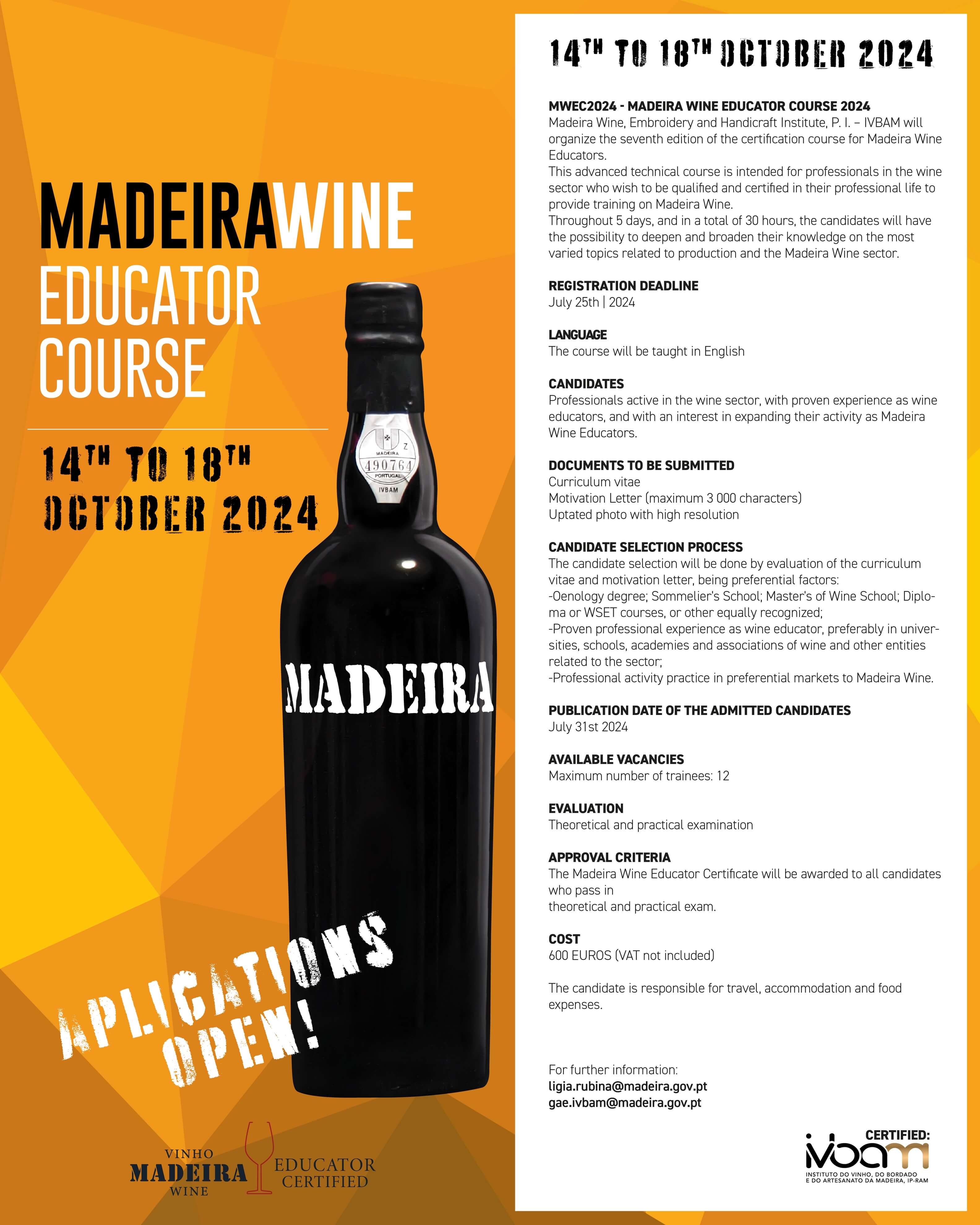 Madeira Wine educator course