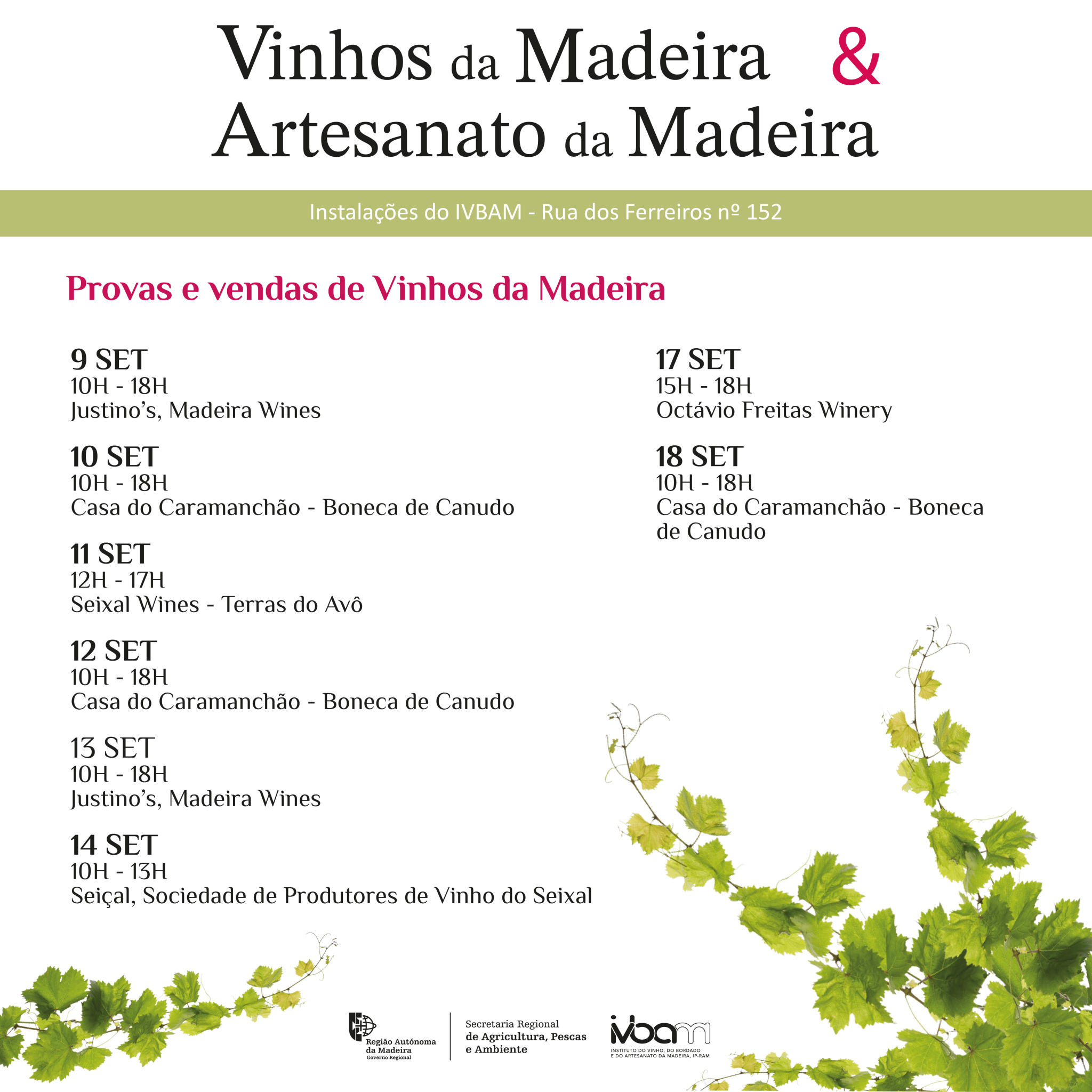 Provas e vendas de Vinhos da Madeira