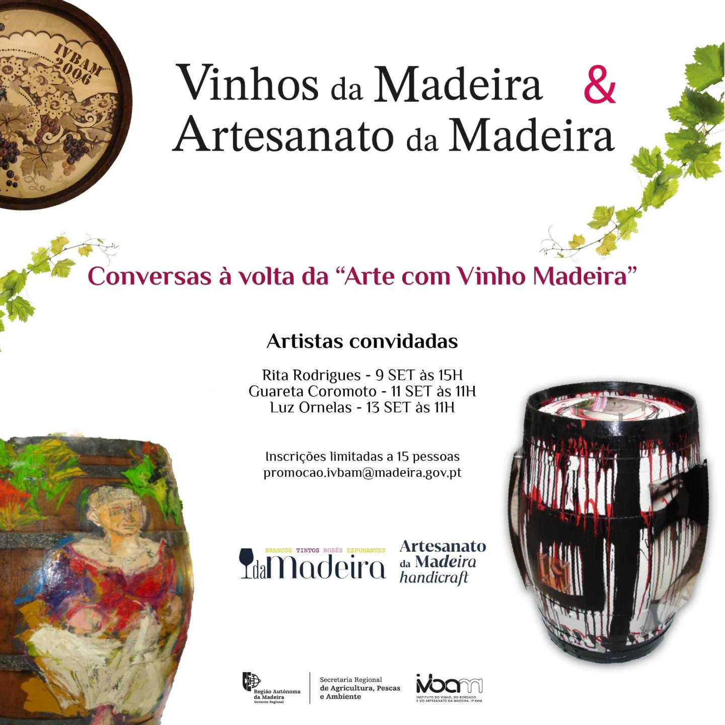 "Conversas à volta da Arte com Vinho Madeira"