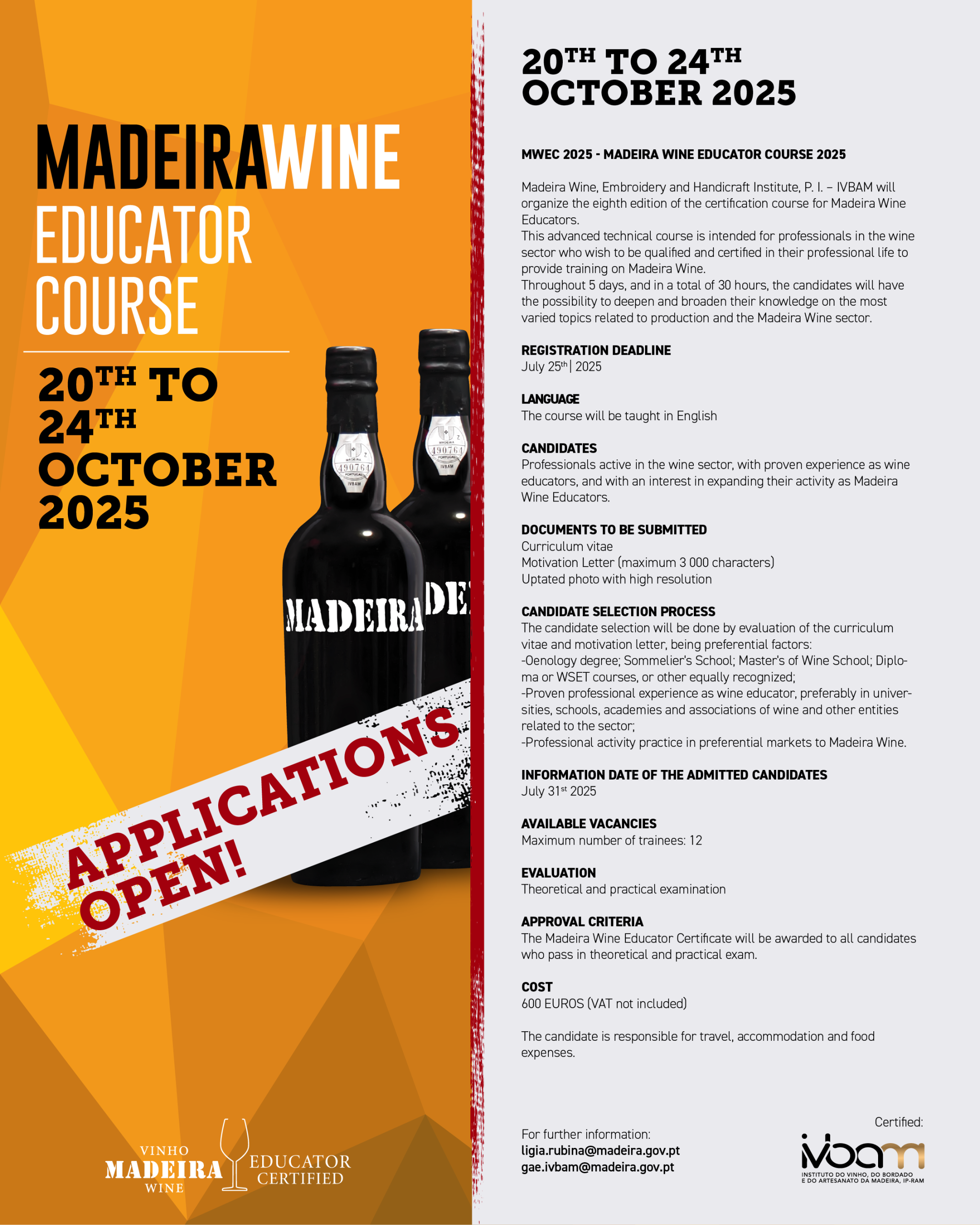 Madeira Wine Educator Course - Edição em Inglês