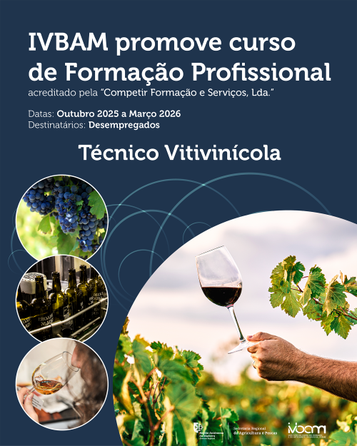 IVBAM promove curso de formação profissional - Técnico Vitivinícola