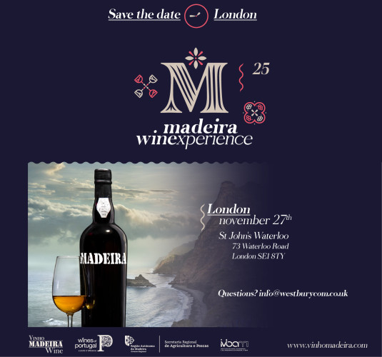 Save the date Madeira Wine Experience Londres 2025